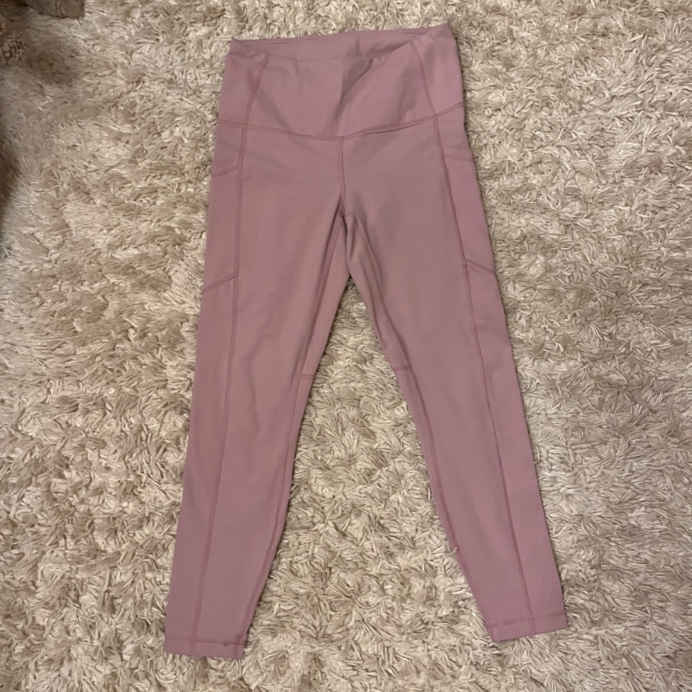 Pink High-Waisted Leggings